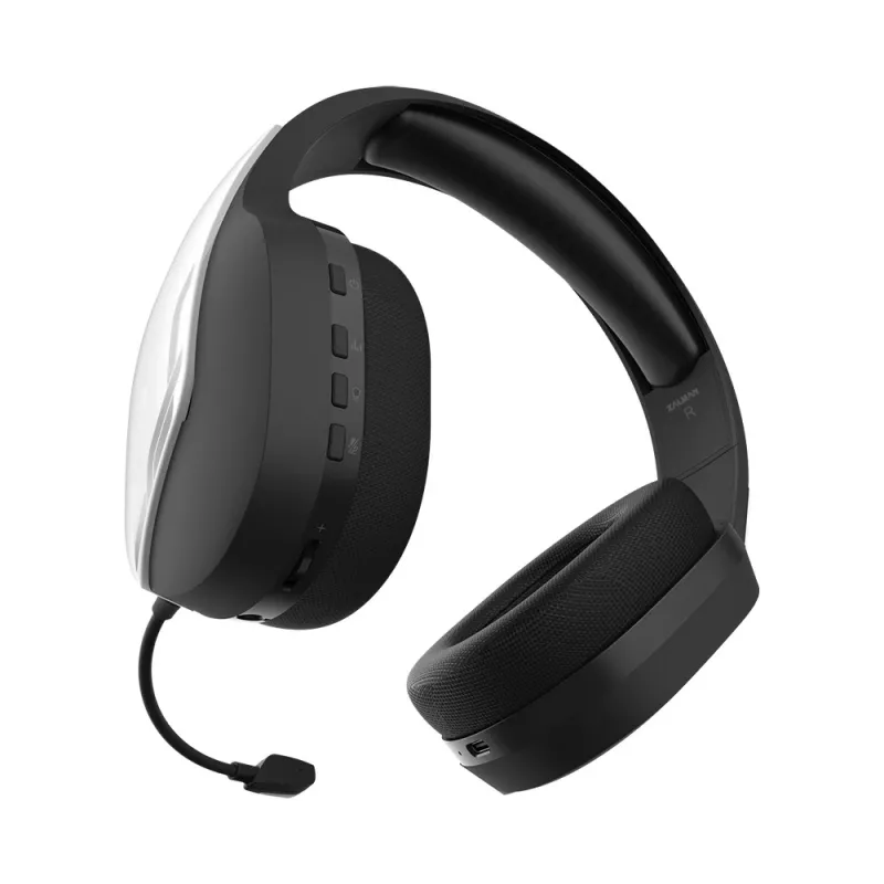 Zalman HPS700 White Headset Kabellos Kopfband Gaming