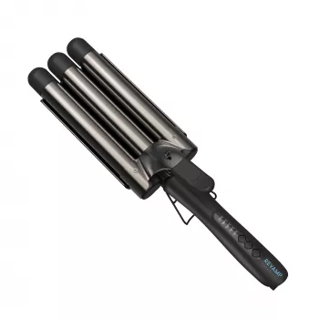 Revamp Progloss Deep Beach Waver Texturizing iron Warm Schwarz 3 m