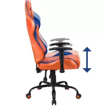 PC-Gaming-Stuhl Subsonic DBZ Gepolsterte Sitzfläche Grau Orange 125 kg