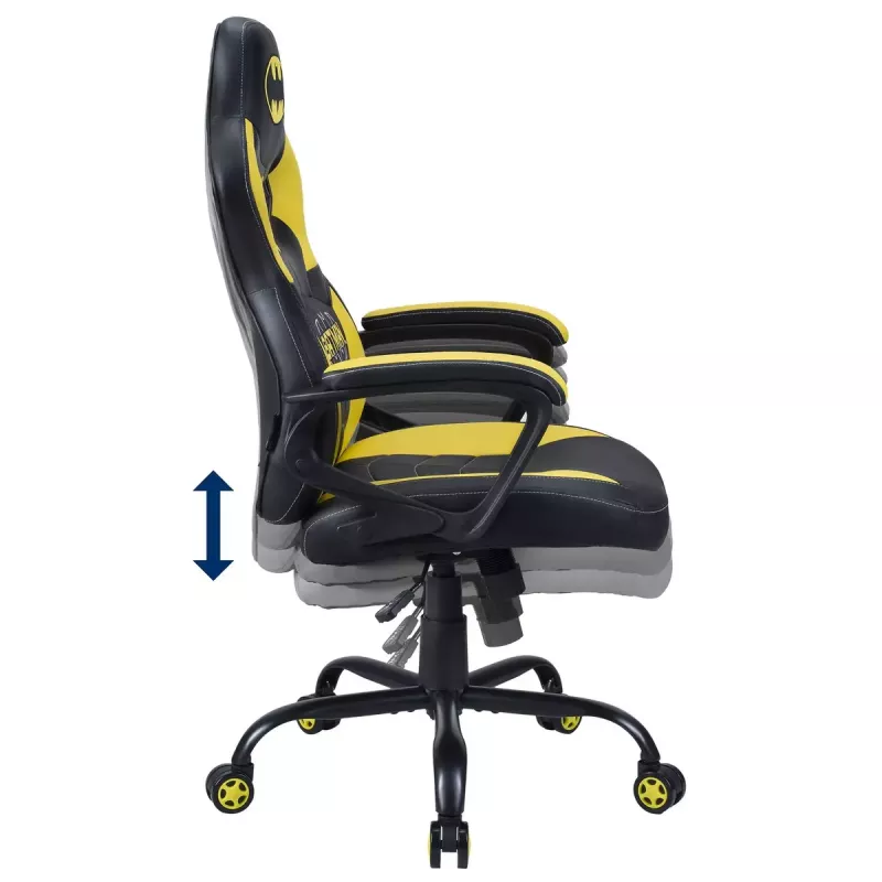 PC-Gaming-Stuhl Subsonic Batman Junior Gepolsterte Sitzfläche Schwarz Gelb