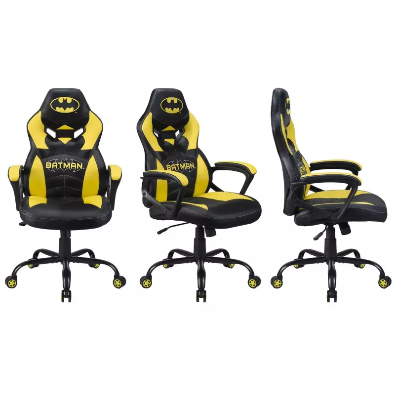 PC-Gaming-Stuhl Subsonic Batman Junior Gepolsterte Sitzfläche Schwarz Gelb