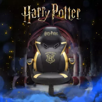 PC-Gaming-Stuhl Subsonic Junior Hogwarts Gepolsterte Sitzfläche Schwarz Gelb