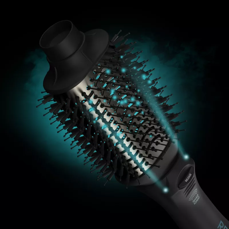 Revamp Progloss Volume & Style Hot Brush Style Heißluftbürste Warm Schwarz 1000 W 3 m