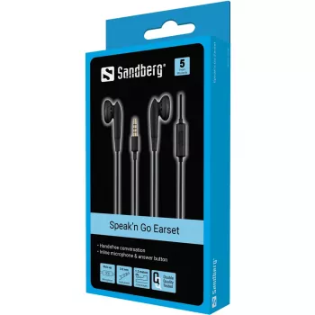Earset Sandberg Speak’n Go 125-66 Schwarz