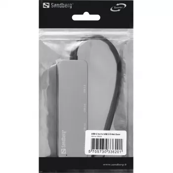 USB Hub Sandberg USB-C to 4 x USB 3.0 Hub SAVER