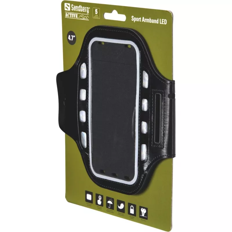 Armband-Tasche Sandberg Sport Armband LED 4,7''