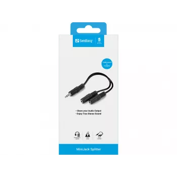 Audio-Splitter Sandberg MiniJack 1->2 502-16