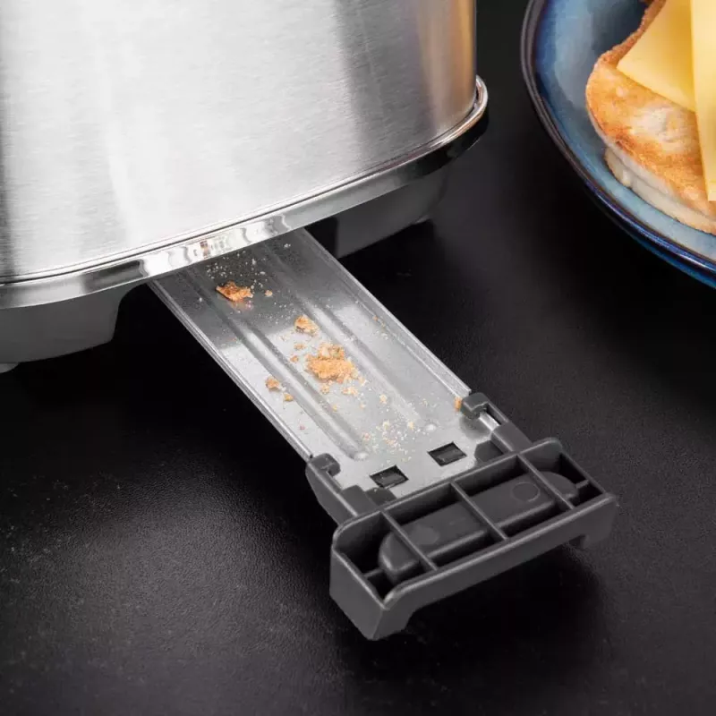 Gastroback Design Advanced 4S Toaster 2 Scheiben 1100 W Schwarz Edelstahl