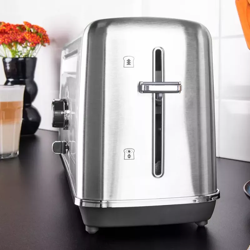 Gastroback Design Advanced 4S Toaster 2 Scheiben 1100 W Schwarz Edelstahl