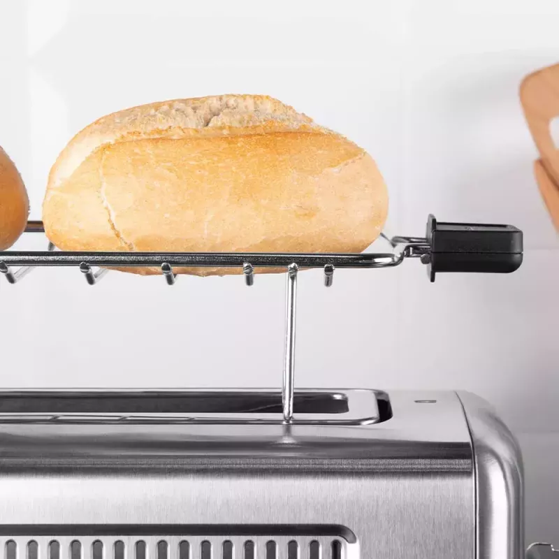Gastroback Design Advanced 4S Toaster 2 Scheiben 1100 W Schwarz Edelstahl