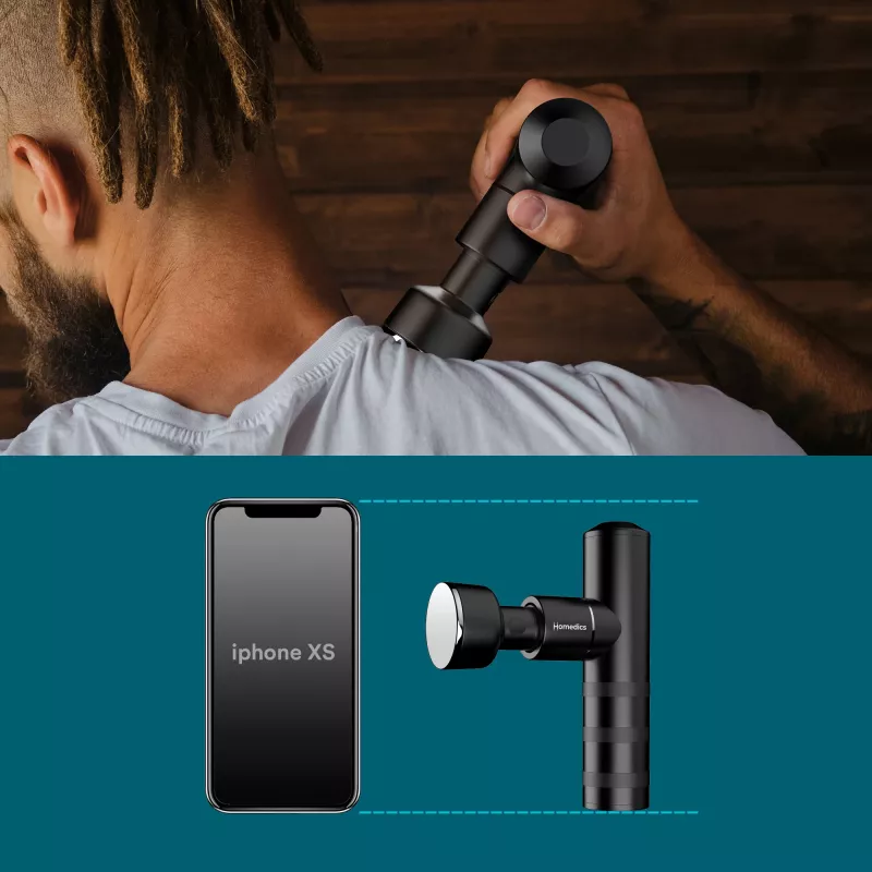 HoMedics Myti Massager Universal Anthrazit Klopfmassage