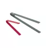 Küchenzange JATA HACC4522 293 mm Silikon Edelstahl Grau Rot