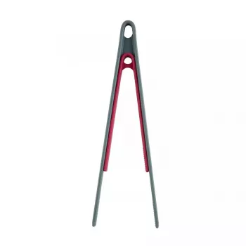 Küchenzange JATA HACC4522 293 mm Silikon Edelstahl Grau Rot