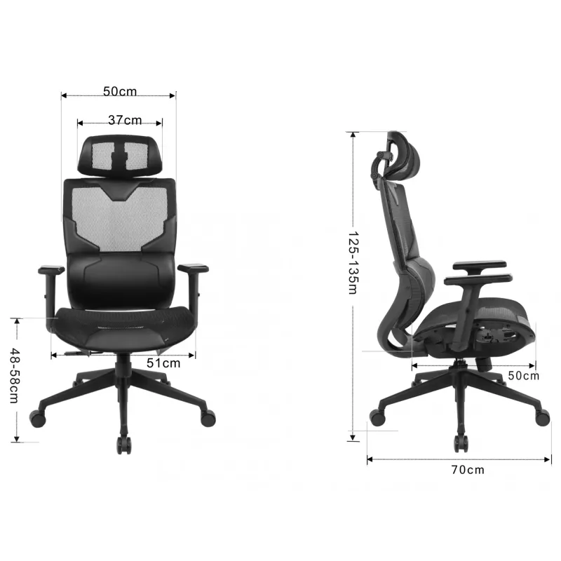 Gaming-Stuhl Sandberg ErgoFusion max. Benutzergewicht 150 kg