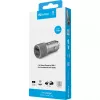 Sandberg Autoladegerät 1xQC3.0+1xUSB-C 48W, Auto, Zigarettenanzünder, 12 V, Metallic