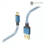 Hama Reflective USB-Kabel USB 2.0 1,5 m USB A Micro-USB B Blau