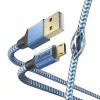 Hama Reflective USB-Kabel USB 2.0 1,5 m USB A Micro-USB B Blau