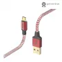 Hama Reflective USB Kabel USB 2.0 1,5 m USB A Micro-USB B Rot