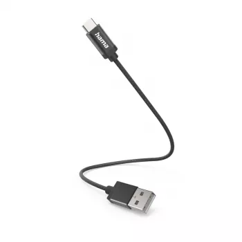 Hama 00201600 USB-Kabel USB 2.0 0,2 m USB A USB C Schwarz
