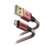 Kabel Hama Reflective 1,5 m Rot