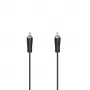 Hama 00205099 Audiokabel 3 m Cinch Schwarz Stecker auf Stecker magnetisch geschirmt