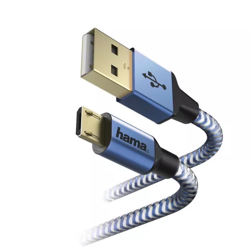 Hama 00178289 USB-Kabel USB 2.0 1,5 m USB A Micro-USB B Blau