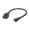 Hama 173892 USB-Kabel USB 2.0 0,15 m Micro-USB B USB A Schwarz