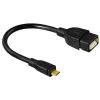 Hama 173892 USB-Kabel USB 2.0 0,15 m Micro-USB B USB A Schwarz