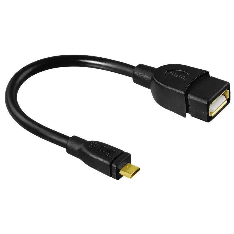 Hama 173892 USB-Kabel USB 2.0 0,15 m Micro-USB B USB A Schwarz