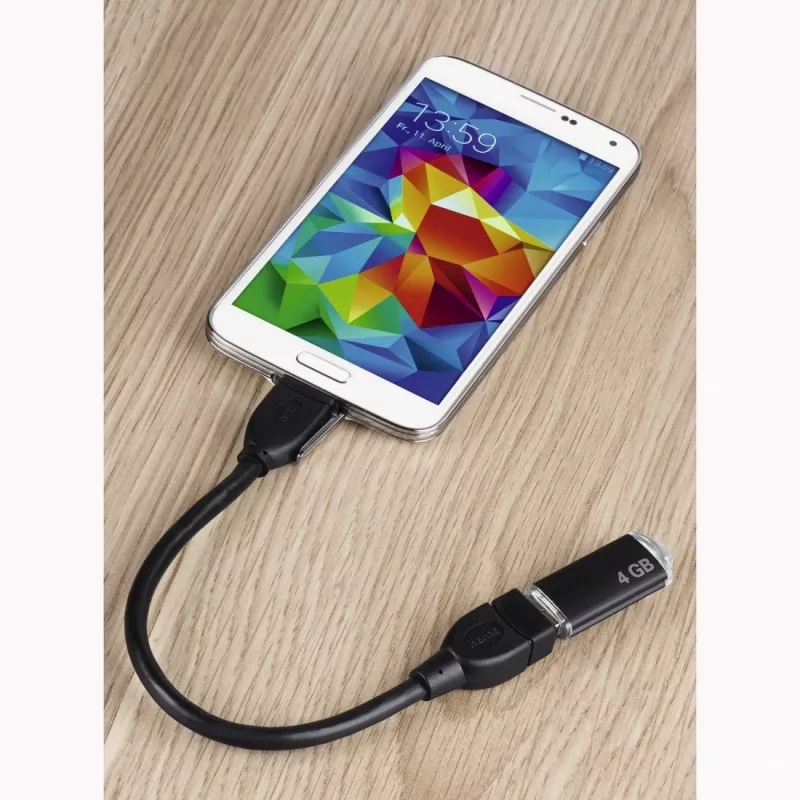 Hama 173892 USB-Kabel USB 2.0 0,15 m Micro-USB B USB A Schwarz