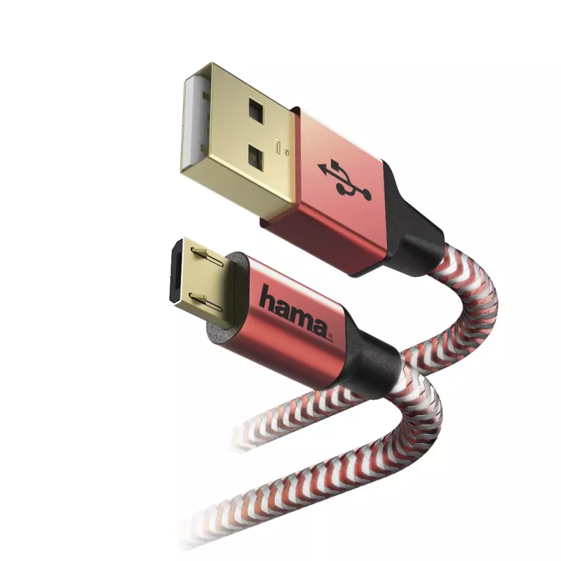 Hama 00178288 USB-Kabel USB 2.0 1,5 m USB A Micro-USB B Rot