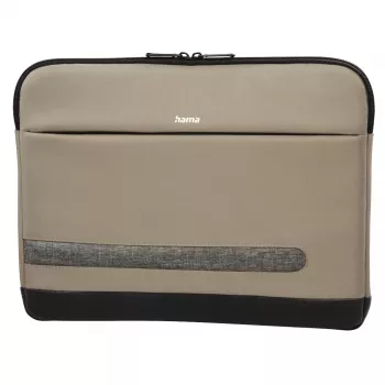 Sleeve case Hama Terra 33.8 cm (13.3 inch) Beige 1 front pocket
