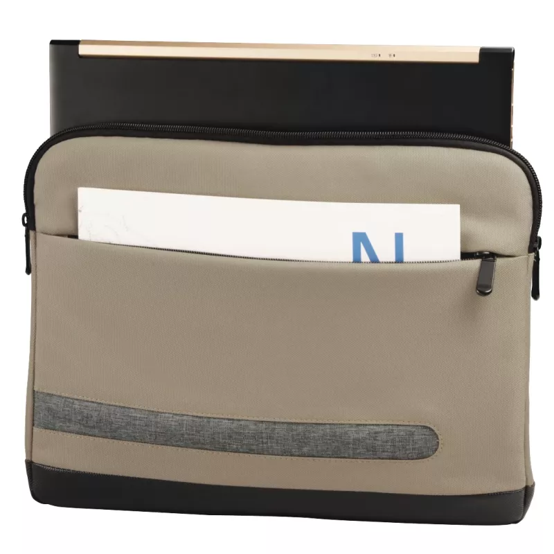 Sleeve case Hama Terra 33.8 cm (13.3 inch) Beige 1 front pocket