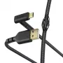 Hama Stand USB-Kabel USB 2.0 1,5 m USB A auf Micro-USB B Schwarz