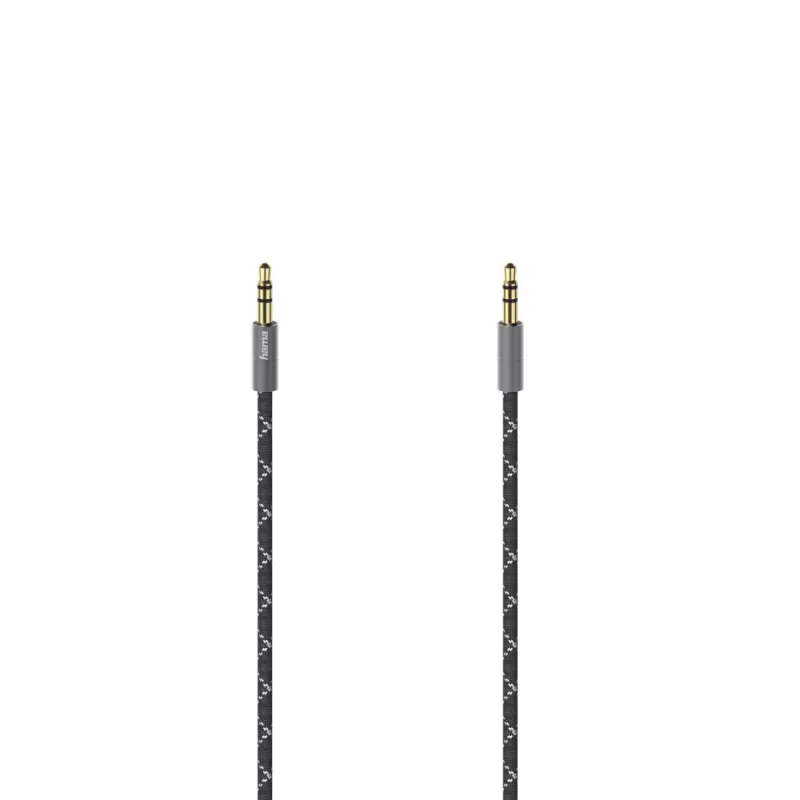 Hama 00205129 Audiokabel 0,75 m 3,5 mm Schwarz, Grau