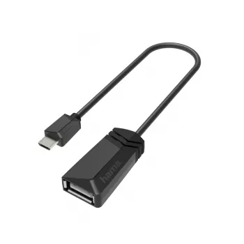 Hama 00200308 Kabel-Adapter Micro-USB USB Typ-A Schwarz