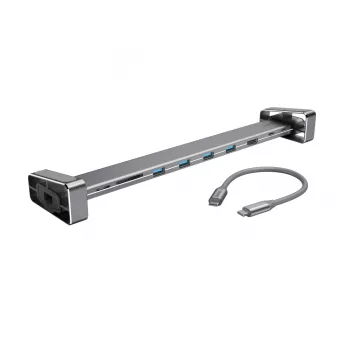 Hama 00200103 Laptop-Dock/Port-Replikator USB 3.2 Gen 1 (3.1 Gen 1) Type-C Grau