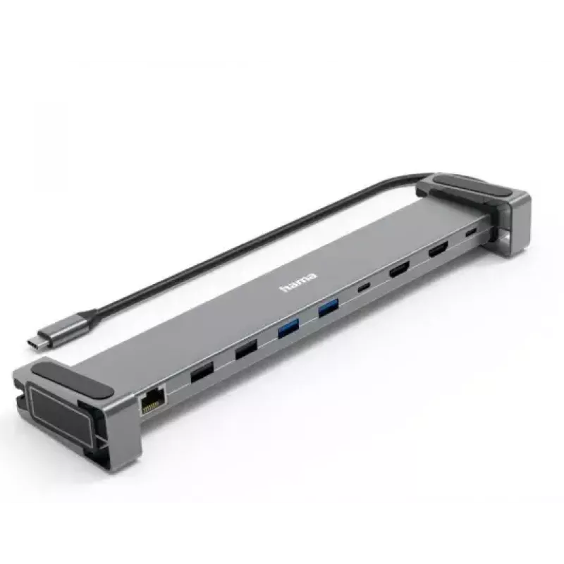 Hama Connect2Office Basic Wired USB 3.2 Gen 1 (3.1 Gen 1) Type-C Anthrazit, Grau