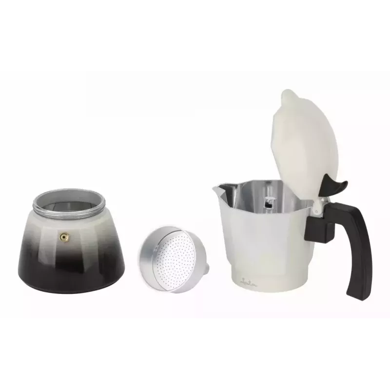 Moka-Kanne JATA HCAF2409 0,45 L Schwarz Weiß