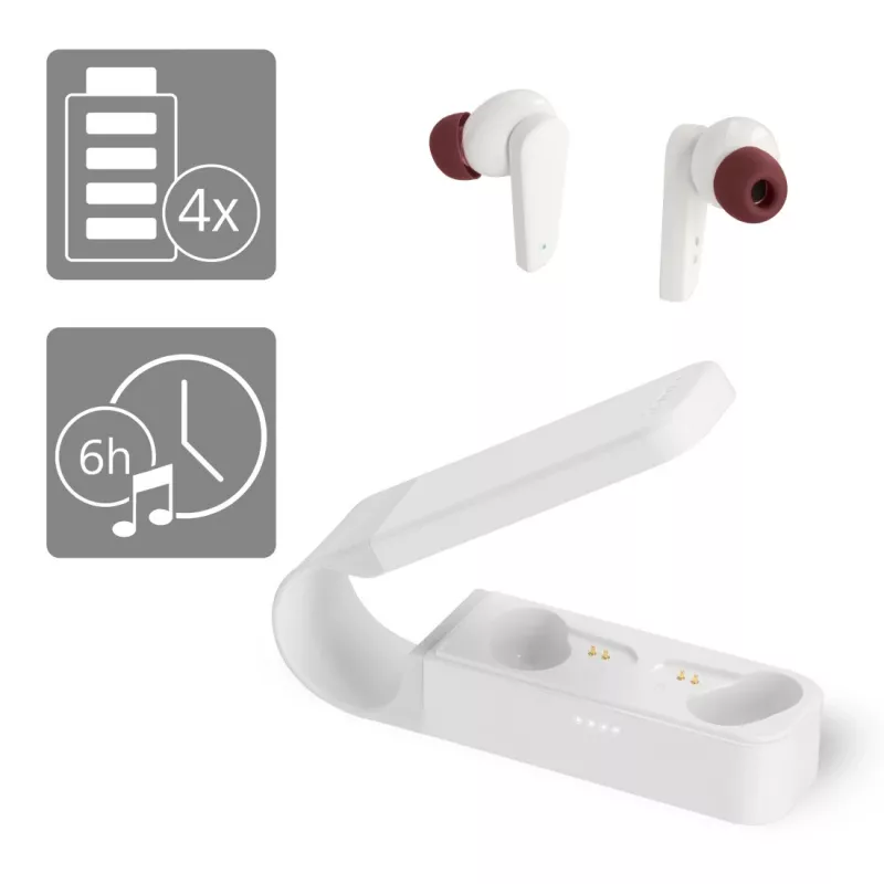Hama Spirit Pocket Headset True Wireless Stereo (TWS) In-Ear Anrufe/Musik Bluetooth Weiß