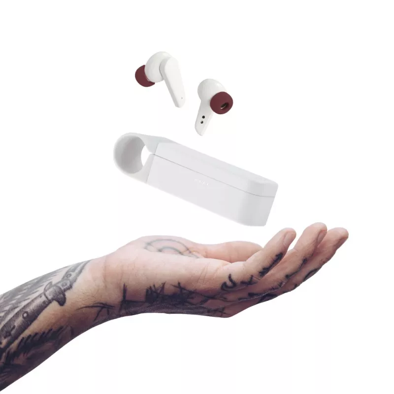 Hama Spirit Pocket Headset True Wireless Stereo (TWS) In-Ear Anrufe/Musik Bluetooth Weiß