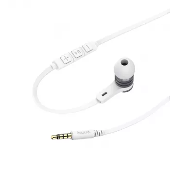 Hama Intense Headset Kabelgebunden In-Ear Anrufe/Musik Silber, Weiß