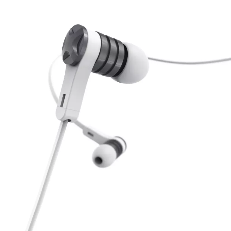 Hama Intense Headset Kabelgebunden In-Ear Anrufe/Musik Silber, Weiß