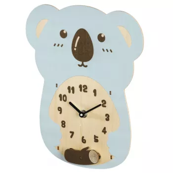 Hama Koala Pendel-Mechanikuhr Sonstige Blau, Braun, Holz