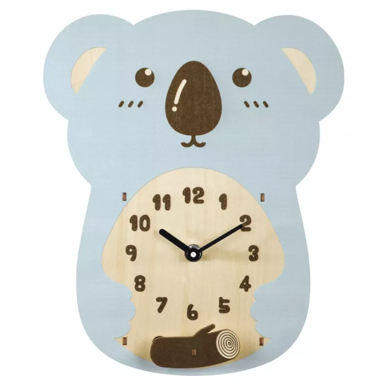 Hama Koala Pendel-Mechanikuhr Sonstige Blau, Braun, Holz