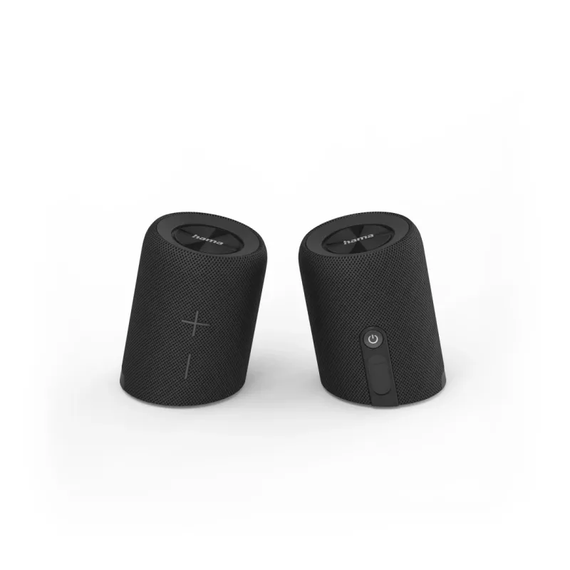 Hama Twin 3.0 Stereo tragbarer Lautsprecher Schwarz 30 W