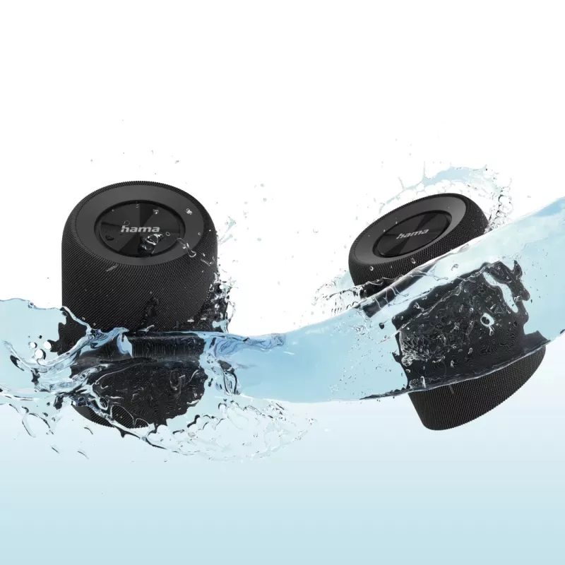 Hama Twin 3.0 Stereo tragbarer Lautsprecher Schwarz 30 W