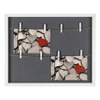 Multi-Bilderrahmen HAMA Cavo — MDF, weiß, 365×295 mm