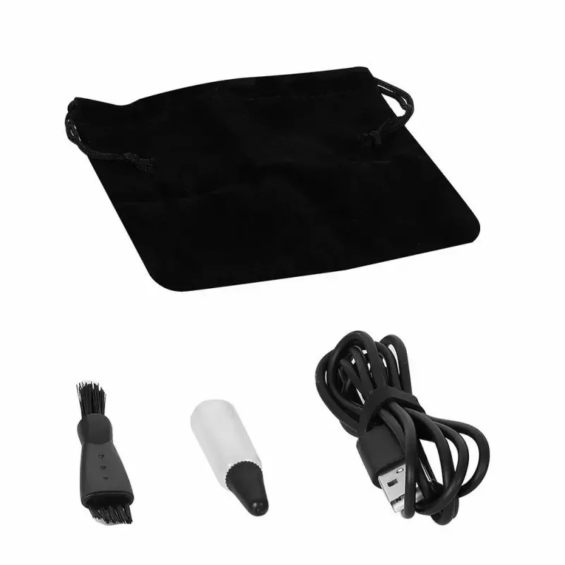Manta HS-01BK Shavio Kopf- und Bartrasierer-Set, schwarz/chrom