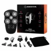 Manta HS-01BK Shavio Kopf- und Bartrasierer-Set, schwarz/chrom